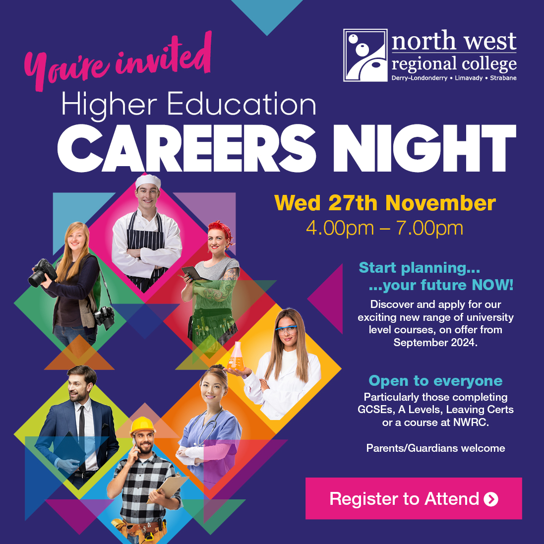 Higher Education Careers Evening at NWRC