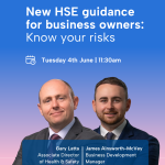 New HSE guidance for business owners: Know your risks