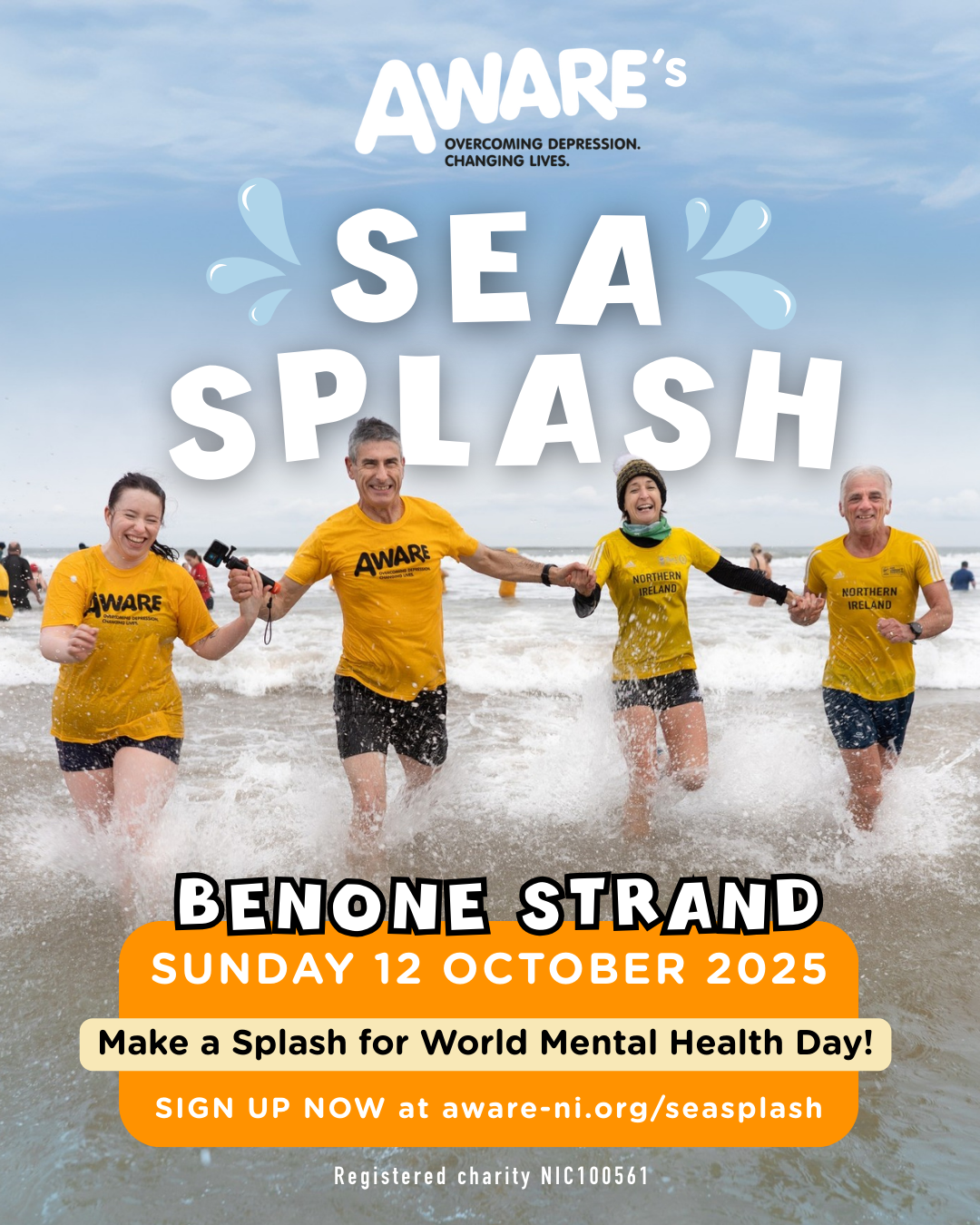 AWARE NI Sea Splash - Sunday 12 October 2025